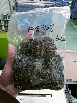 90% SS316L con material fácilmente soluble en agua revestimiento PVA 6mm longitud fibra corta