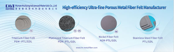 Ultra Fine Vacuum Sintering Titanium Fiber Felt with Uniform Pore Size Distribution and Good Water Permeability